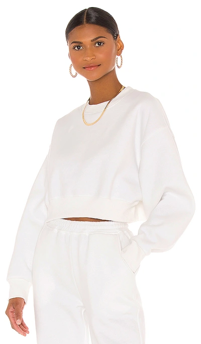 Shop Atoir X Rozalia Cropped Sweatshirt In White