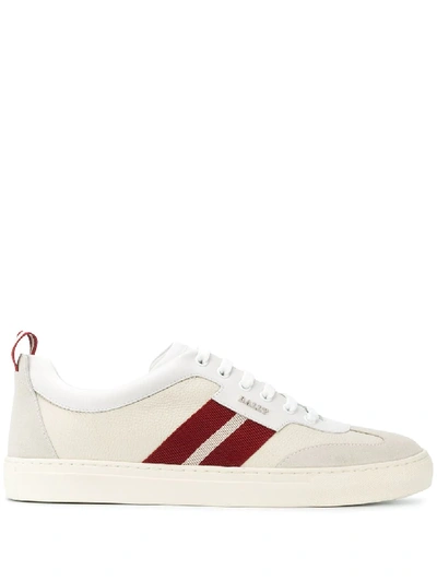 Shop Bally Helty Low-top Sneakers In White