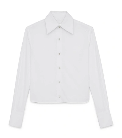 Shop Saint Laurent Cotton Pointed-collar Shirt