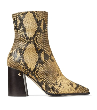 Shop Jimmy Choo Bryelle 85 Leather Ankle Boots