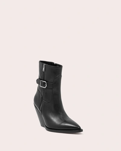 Shop Iro Bozon Western Ankle Boots In Black