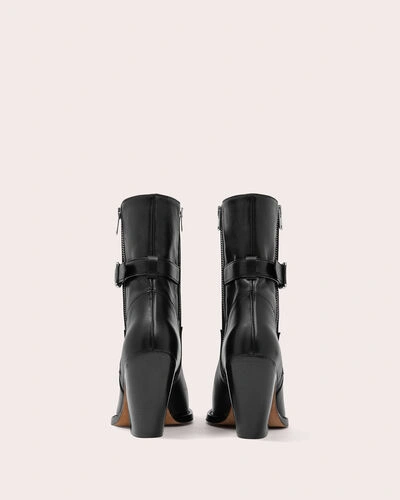 Shop Iro Bozon Western Ankle Boots In Black