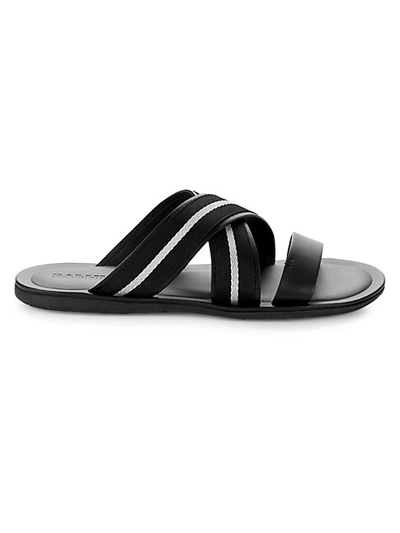 Shop Bally Men's Sasha Slide Sandals In Black