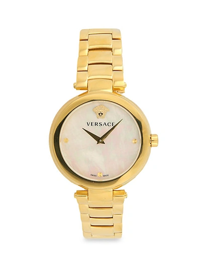 Shop Versace Yellow Gold Plated Watch