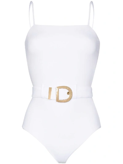 BELTED BUCKLE SWIMSUIT