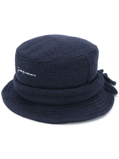 Shop Jacquemus Le Bob Bucket Hat In Blue