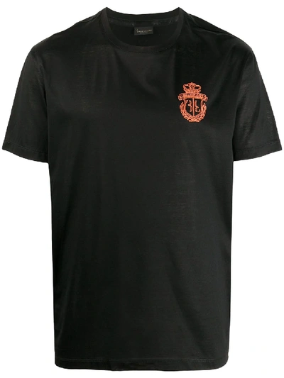 Shop Billionaire Embroidered Logo T-shirt In Black