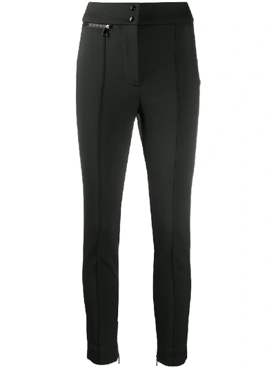 Shop Moncler High-waisted Leggings In Black