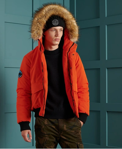 Superdry Everest Bomber Jacket In Orange | ModeSens