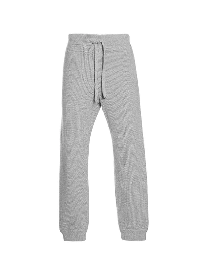 Shop Alanui Cashmere-wool Jogger Pants Light Grey