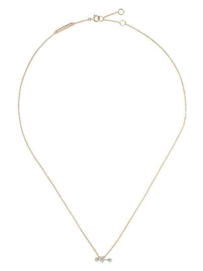Shop Delfina Delettrez Yellow And White Gold Two In One Diamond Necklace