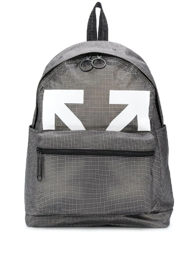 Shop Off-white Grey Iconic Arrow Backpack