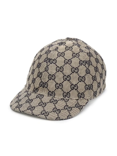 Shop Gucci Gg Supreme Baseball Cap In Neutrals