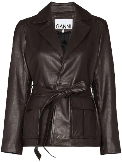 Shop Ganni X Browns 50 Wrap Blazer Jacket