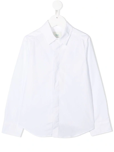 Shop Fendi Classic Tailored Shirt In White