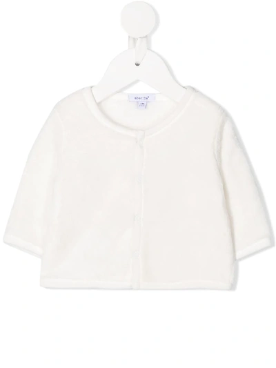 Shop Absorba Short Sleeve Cardigan In White