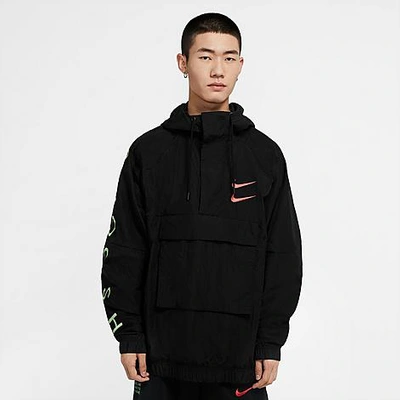 Nike Sportswear Swoosh Men's Woven Jacket In Black | ModeSens