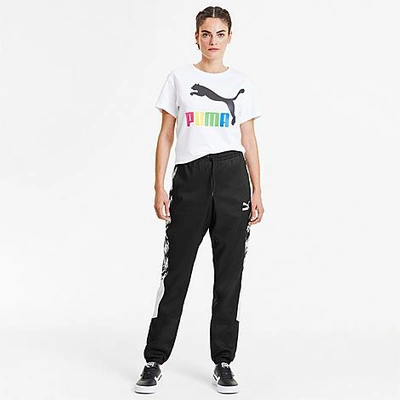 Shop Puma Women's Tfs Og Print Panel Jogger Pants In Black