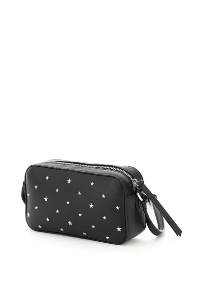 Shop Jimmy Choo Hale Star Studs Camera Bag In Black