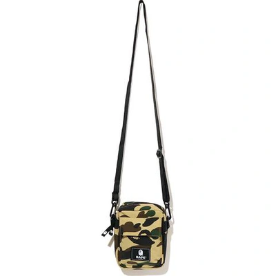 Pre-owned Bape 1st Camo Mini Shoulder Bag (fw20) Yellow