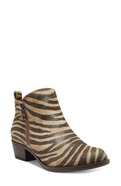 Shop Lucky Brand Basel Bootie In Natural Leather