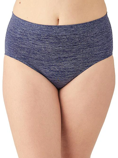 Shop Wacoal B-smooth Full Brief In Patriot Blue Heather