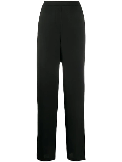 Shop Theory High-waist Trousers In Black