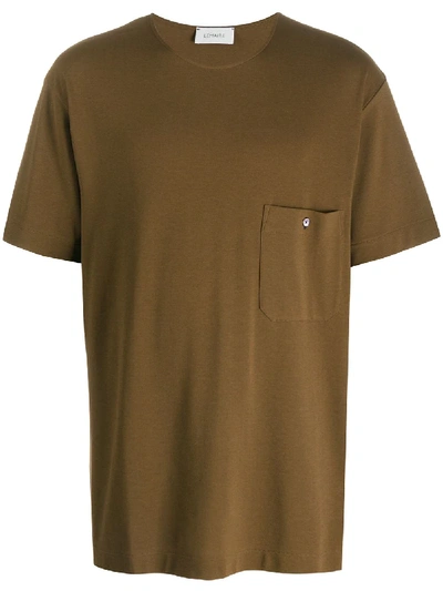 Shop Lemaire Chest Pocket T-shirt In Brown