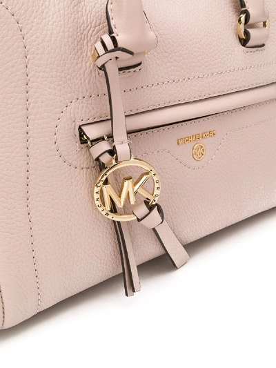 Shop Michael Michael Kors Carine Leather Bag In Pink