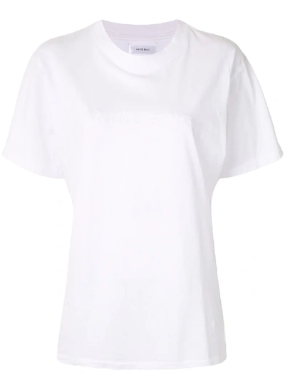 Shop Anine Bing Lili Short-sleeved T-shirt In White