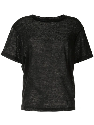Shop Anine Bing Harper T-shirt In Black