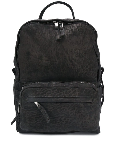 Shop Giorgio Brato Animal-print Zip-around Backpack In Black