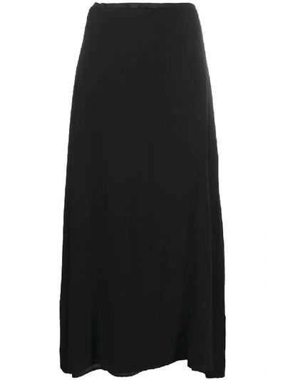 Shop Marc Le Bihan High-waisted Flared Skirt In Black