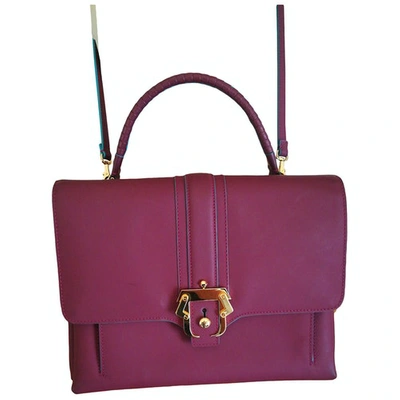 Pre-owned Paula Cademartori Burgundy Synthetic Handbags