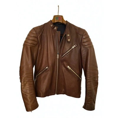 Pre-owned Acne Studios Brown Leather Jacket