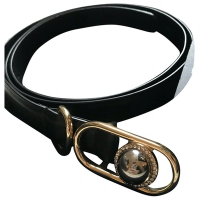 Pre-owned Maje Black Leather Belt