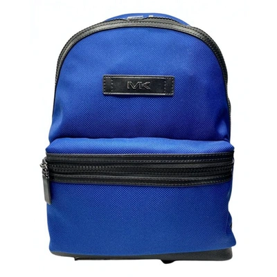 Pre-owned Michael Kors Blue Cloth Backpack