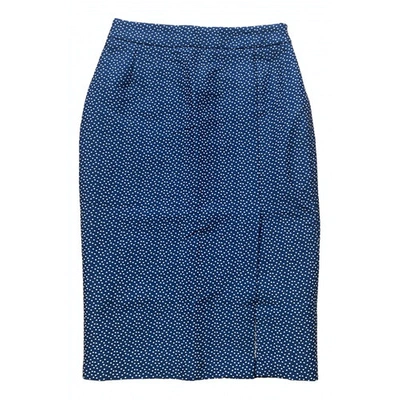 Pre-owned Rouje Blue Cotton - Elasthane Skirts
