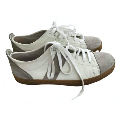 Pre-owned Bensimon White Leather Trainers