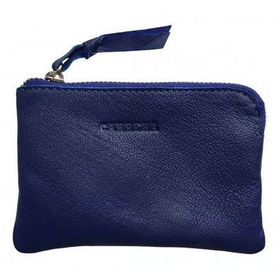 CARRERA Pre-owned Leather Small Bag In Blue