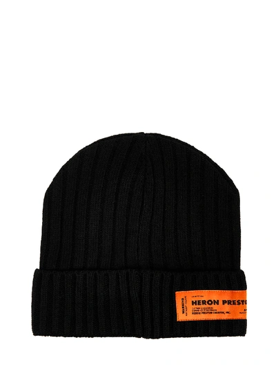 Shop Heron Preston Buckle Cap In Black