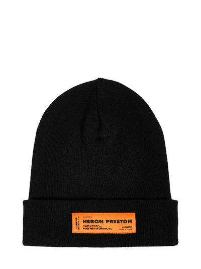 Shop Heron Preston Cap In Black