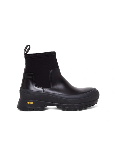 Shop Jil Sander Vibram Neoprene Ankle Boots In Black