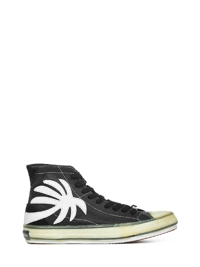Shop Palm Angels Palm Vulcanized Sneakers In Black