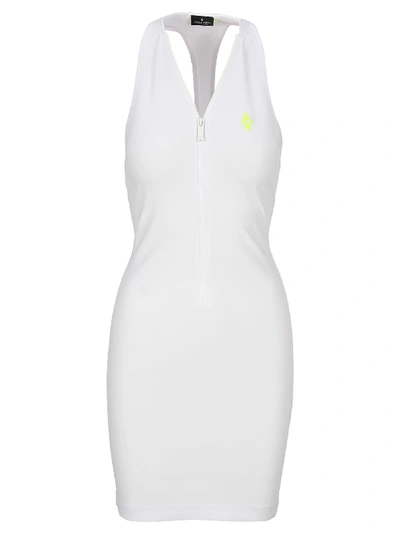 Shop Marcelo Burlon County Of Milan Mini Dress Zip In White