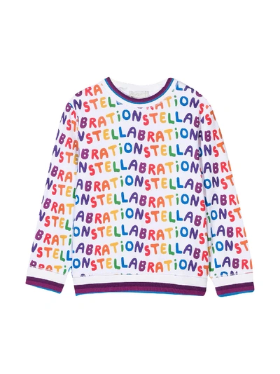 Shop Stella Mccartney Multicolor Sweatshirt In Bianca