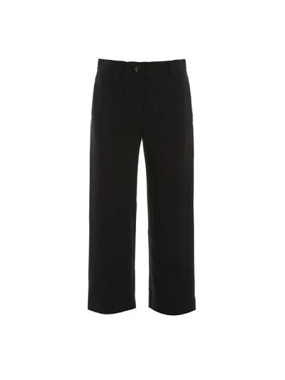Shop Prada Black Slim Trousers In Nero