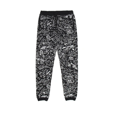 Shop Marcelo Burlon County Of Milan Allover Sketches Sweatpants In Black