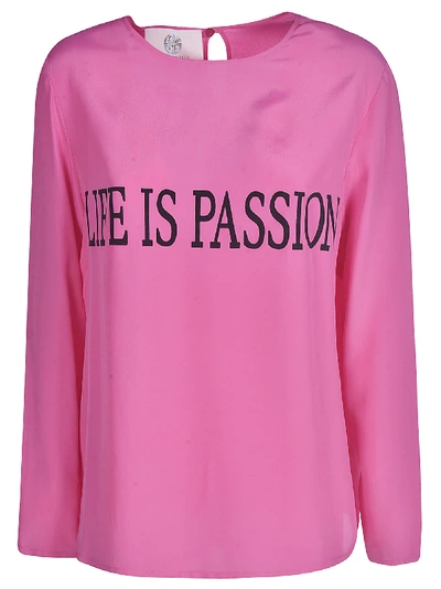 Shop Alberta Ferretti Life Is Passion Jumper In Pink