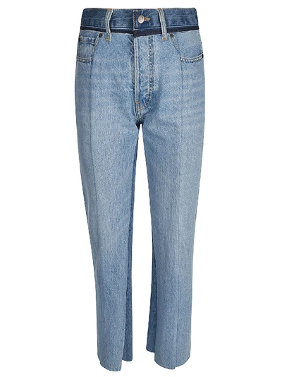 Shop Maison Margiela Straight Leg Jeans In Blue